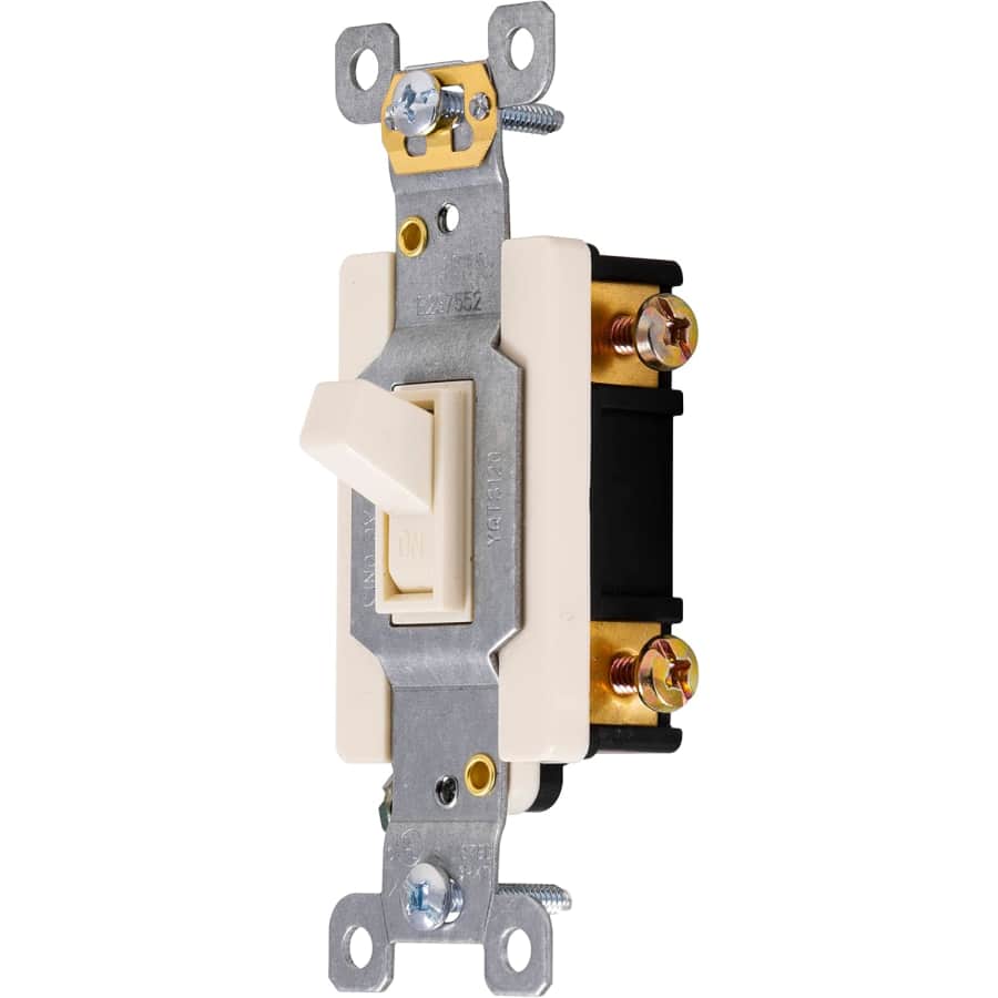 GE 20A/120V Single Pole Toggle LIght Switch: $3.88