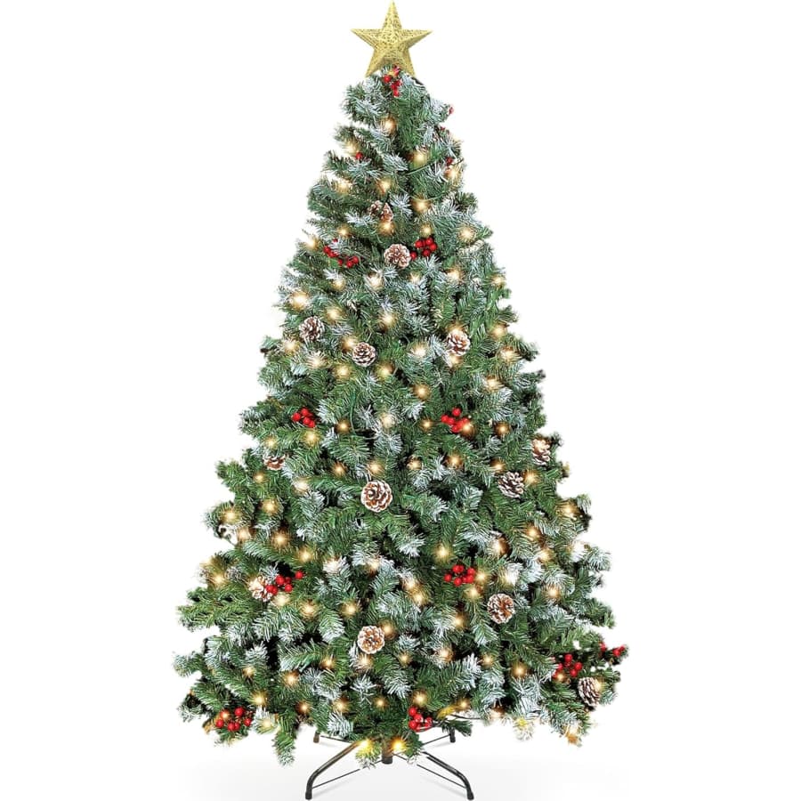 GVDV 6-Foot Prelit Christmas Tree: $67.99