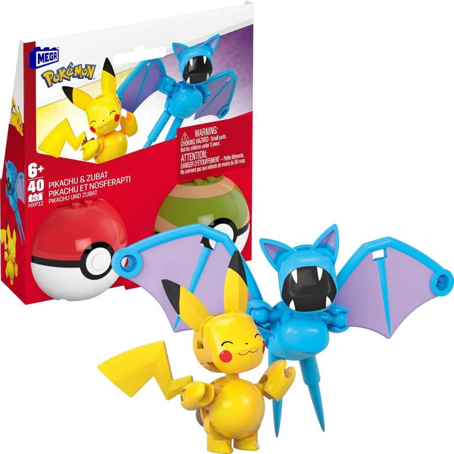 Mega Pokémon Pikachu & Zubat Building Toys Set: $6.20 Mega Pokémon Pikachu & Zubat Building Toys Set: $6.20