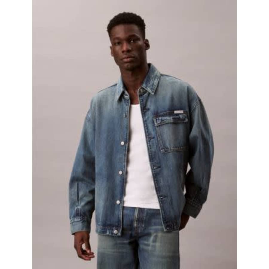 Calvin Klein Men's Denim Relaxed Field Jacket: $81 in cart Calvin Klein Men's Denim Relaxed Field Jacket: $81 in cart