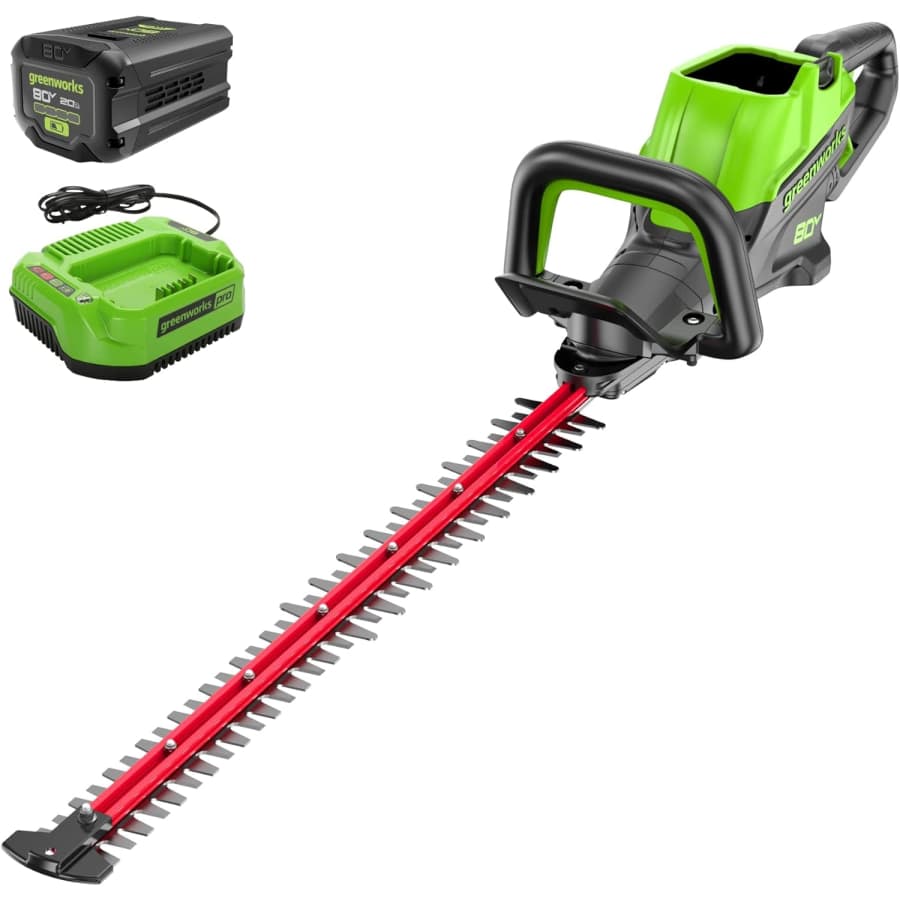 Greenworks 80V 26" Brushless Hedge Trimmer w/ Battery and Charger: $168