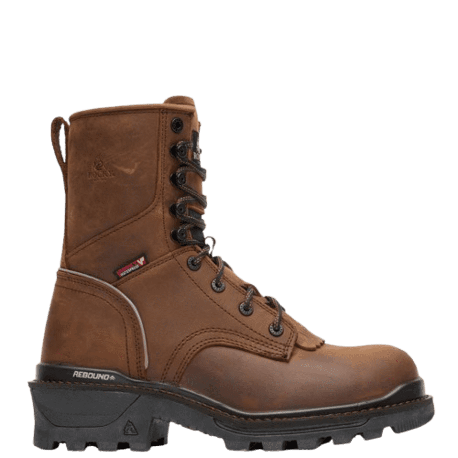 Rocky Men's Rams Horn Logger Composite Toe Work Boots: $89