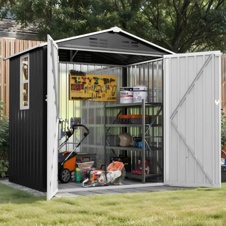Yitahome 6x4-Foot Sloped Roof Storage Shed: $189.23 Yitahome 6x4-Foot Sloped Roof Storage Shed: $189.23