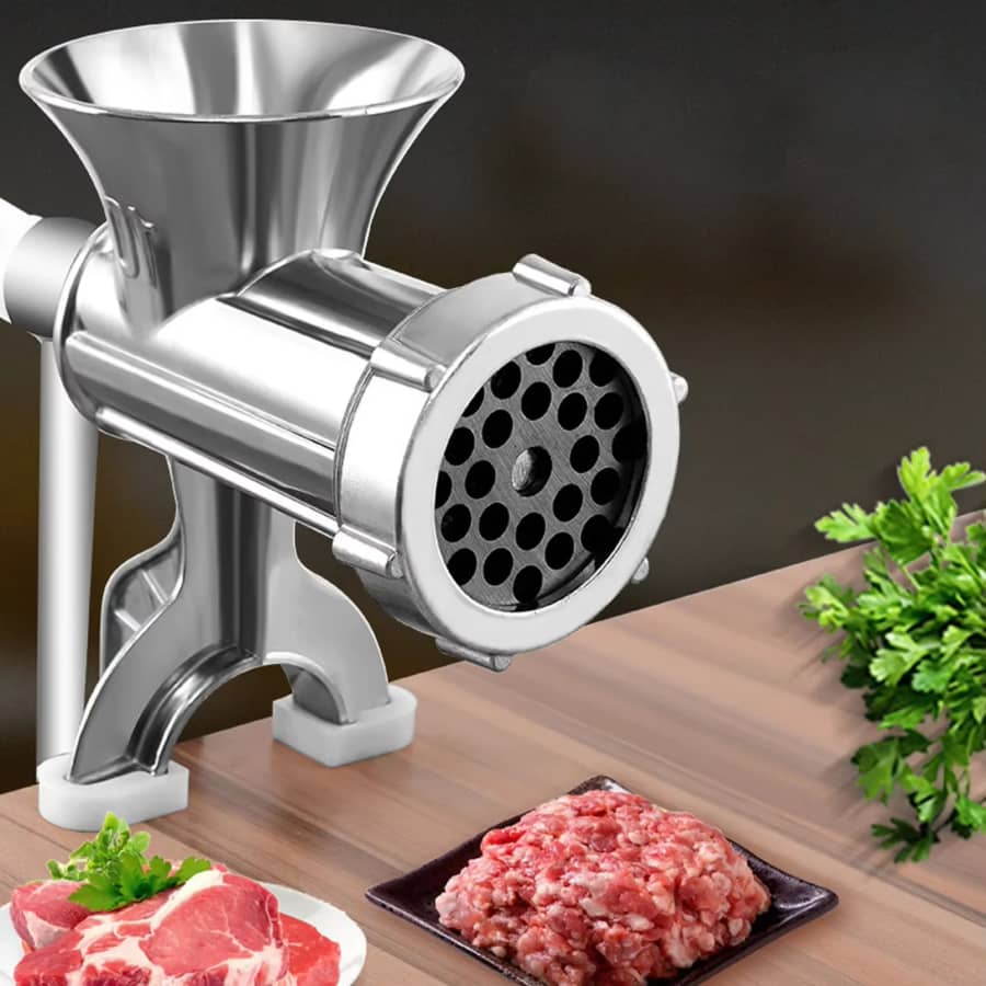 Manual Meat Grinder / Sausage Stuffer: $14 Manual Meat Grinder / Sausage Stuffer: $14