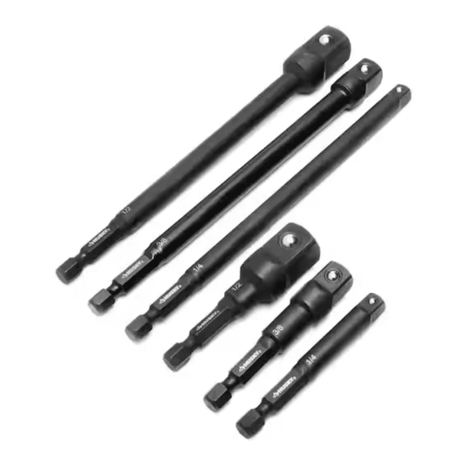 Husky 1/4" Drive Impact Driver Socket Adapter Set: $7.88