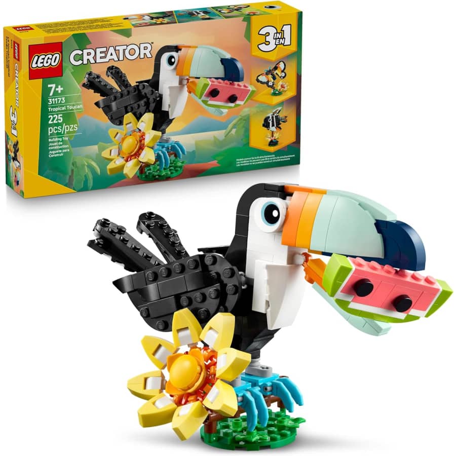 LEGO Creator Wild Animals: Tropical Toucan 3-in-1 Set: $13.49