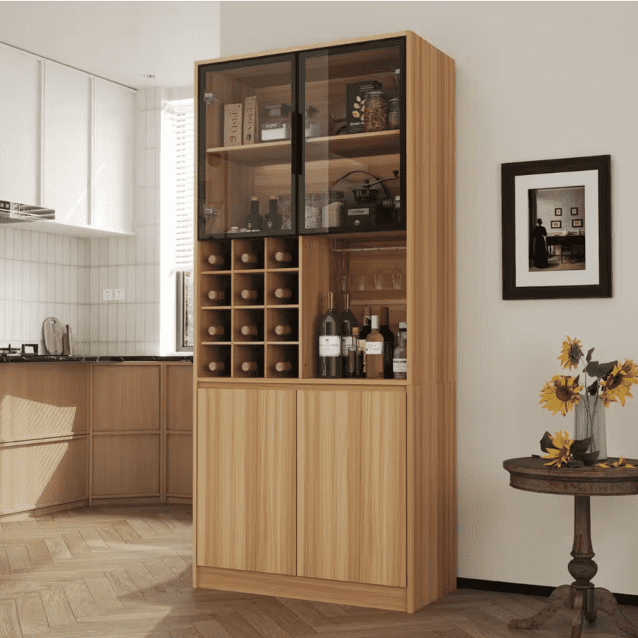 Fufu & Gaga 12-Bottle Wine Cabinet: $123 Fufu & Gaga 12-Bottle Wine Cabinet: $123