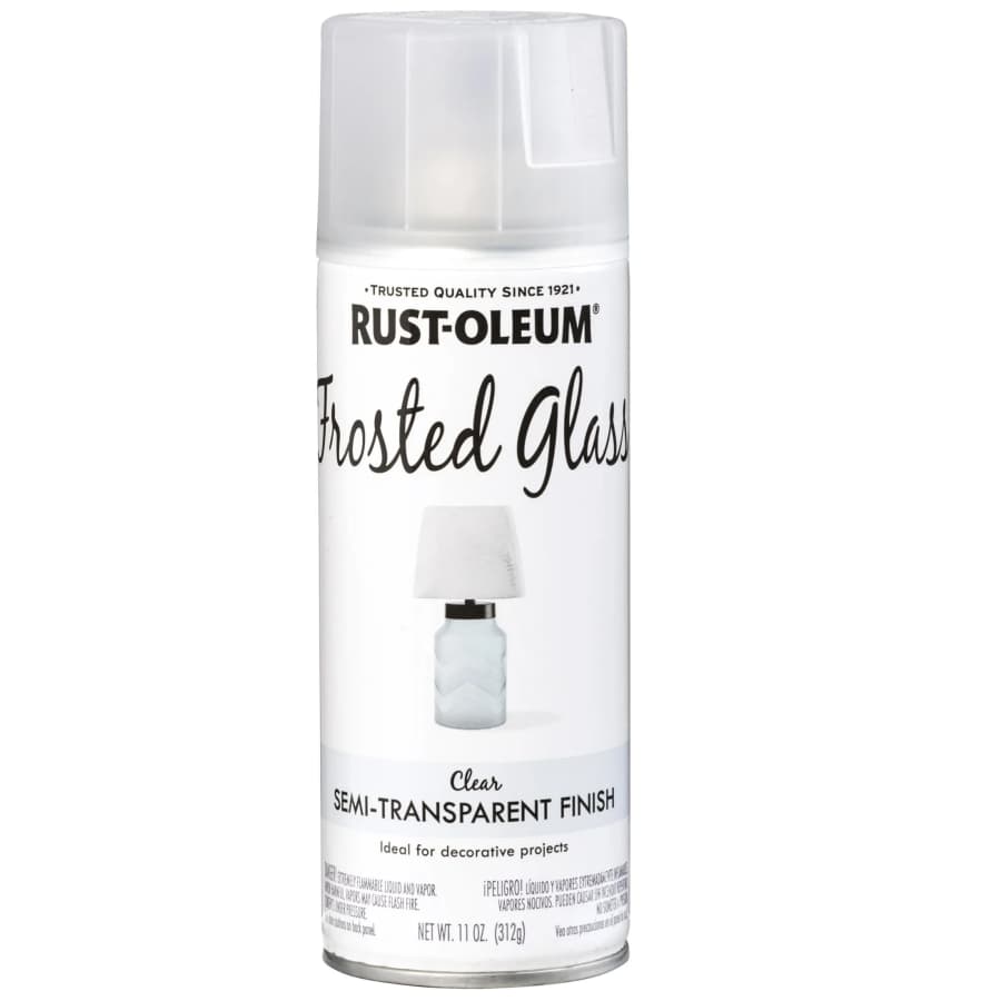 Rust-Oleum 11 oz. Frosted Glass Specialty Spray Paint Can: $6.98