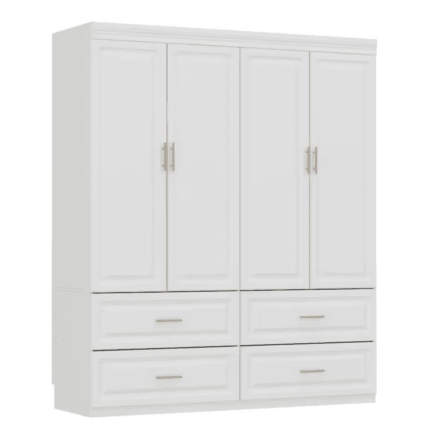Fufu & Gaga 63" 4-Door Bedroom Armoire: $497 Fufu & Gaga 63" 4-Door Bedroom Armoire: $497
