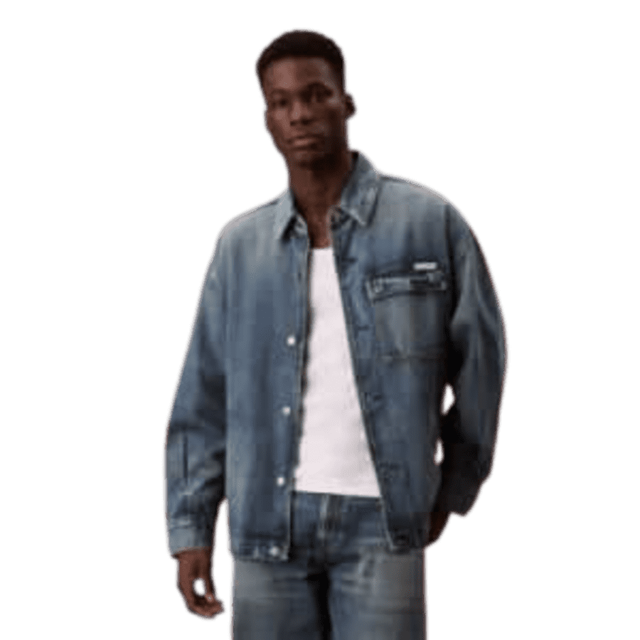 Calvin Klein Men's Denim Relaxed Field Jacket: $51 in cart