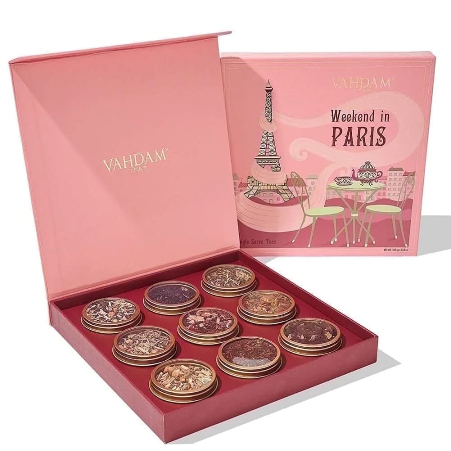 Vahdam Weekend in Paris Tea Gift Set: $22.99