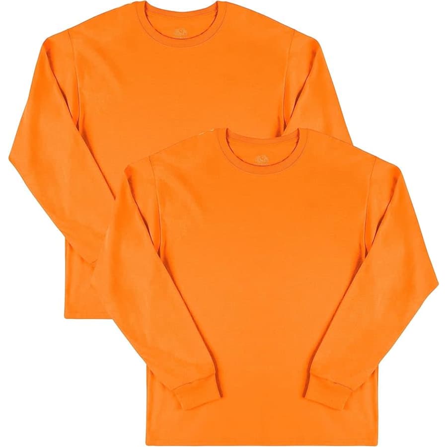 Fruit of the Loom Men's Eversoft Cotton Long Sleeve T Shirt 2-Pack: $10