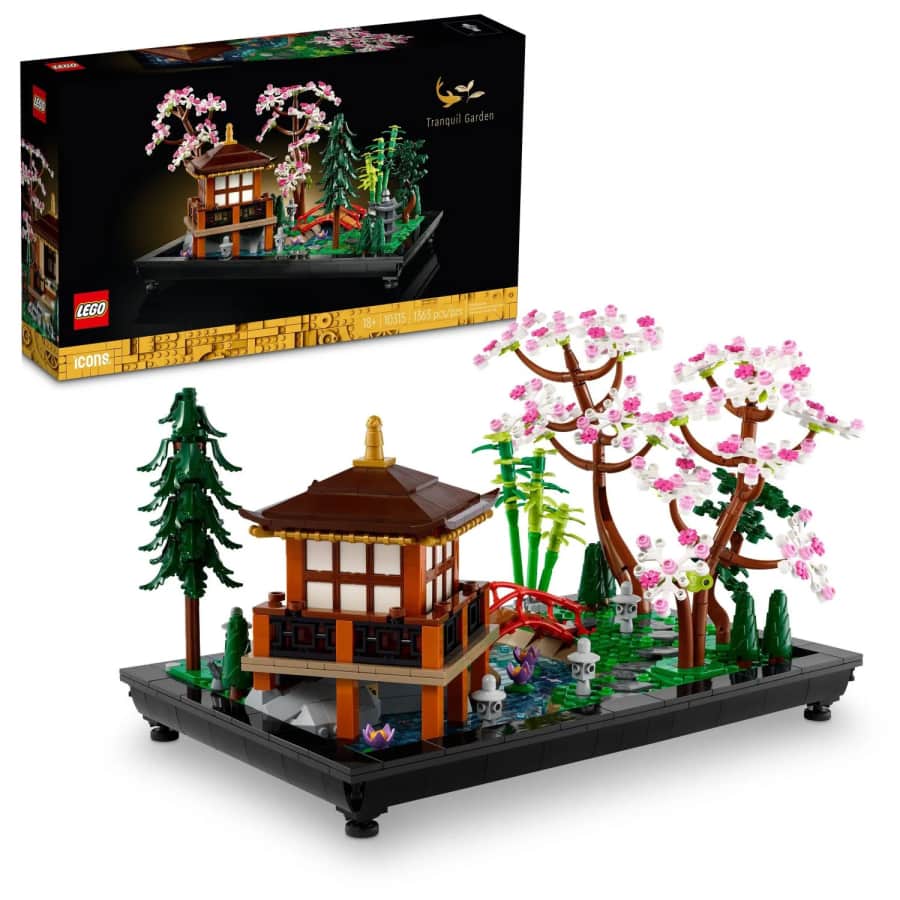 LEGO Icons Tranquil Garden Building Set: $87.99