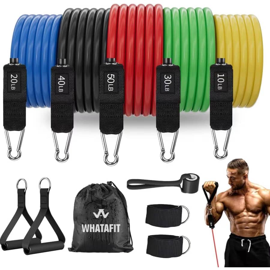 Adjustable Resistance Bands Set: $22.07