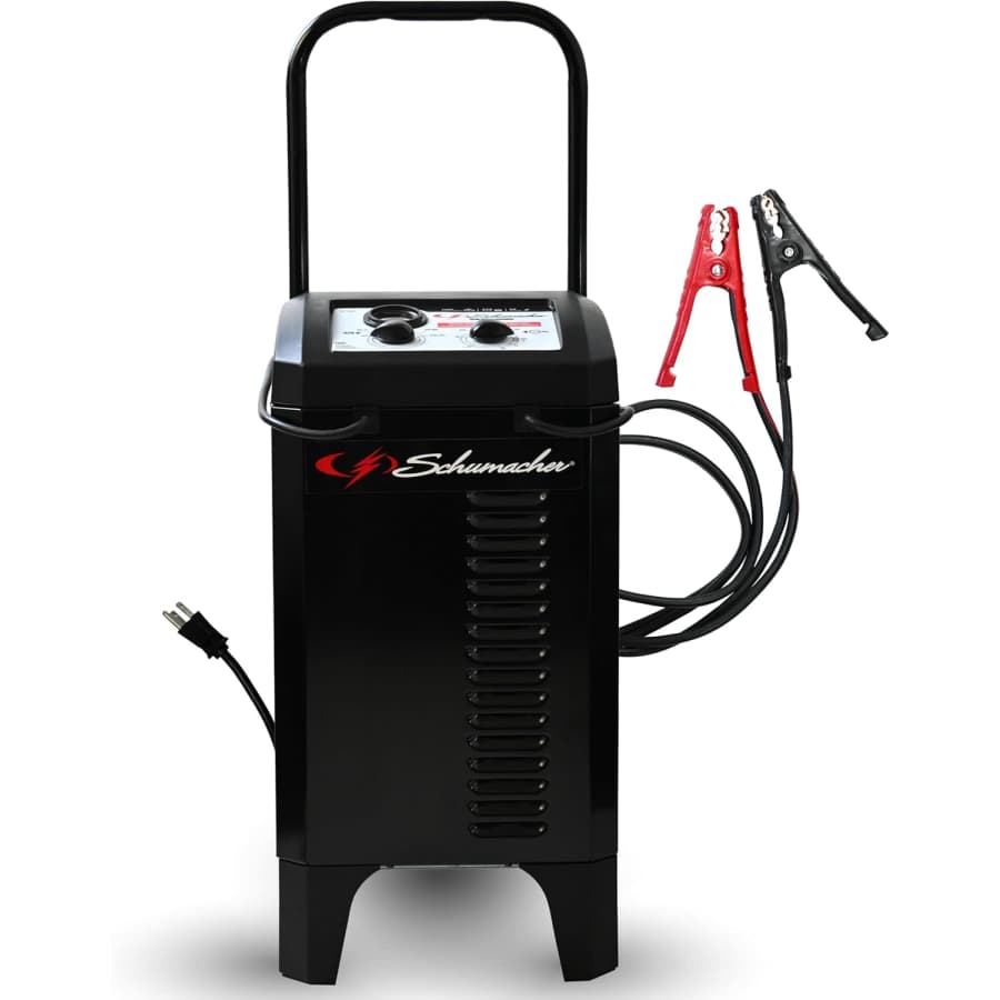Schumacher 150A Electric Manual Battery Charger & Engine Starter: $100 Schumacher 150A Electric Manual Battery Charger & Engine Starter: $100