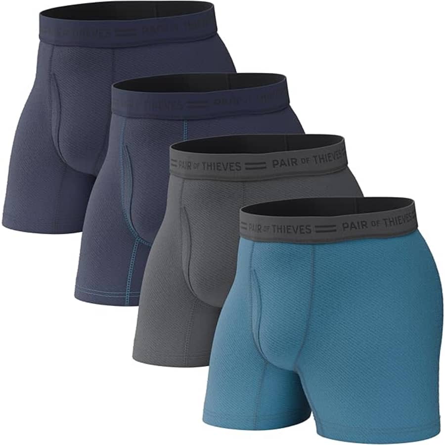 Pair of Thieves Men's Boxer Briefs 4-Pack: $14