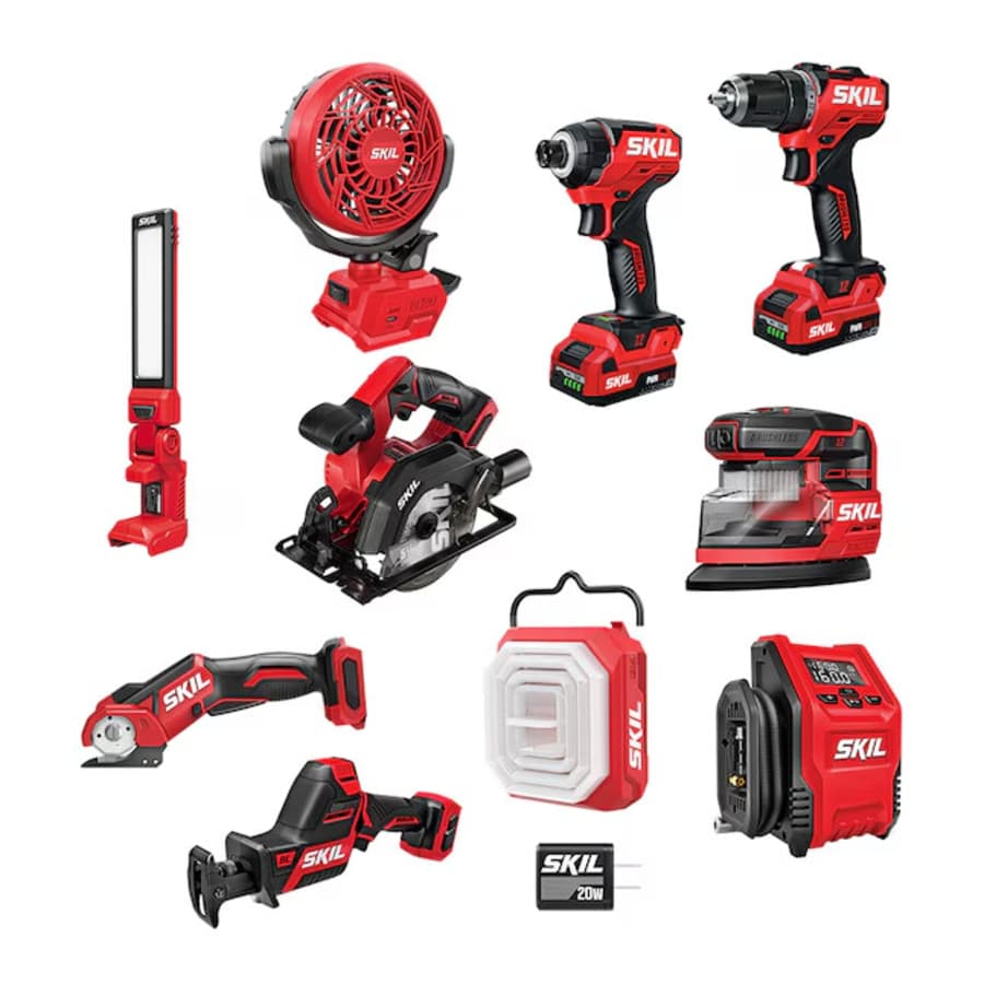 Skil Pwr Core 12V 10-Tool Brushless Power Tool Combo Kit: $149 Skil Pwr Core 12V 10-Tool Brushless Power Tool Combo Kit: $149