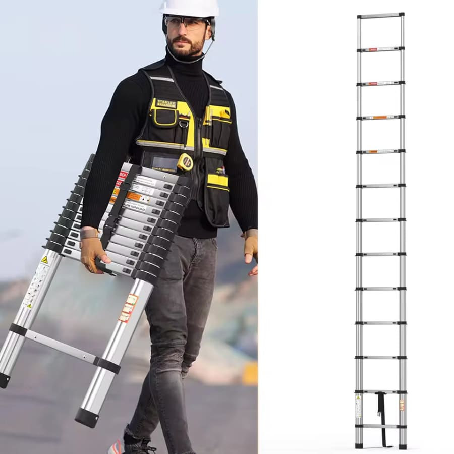 12.4-Foot Telescopic Ladder: $51.54