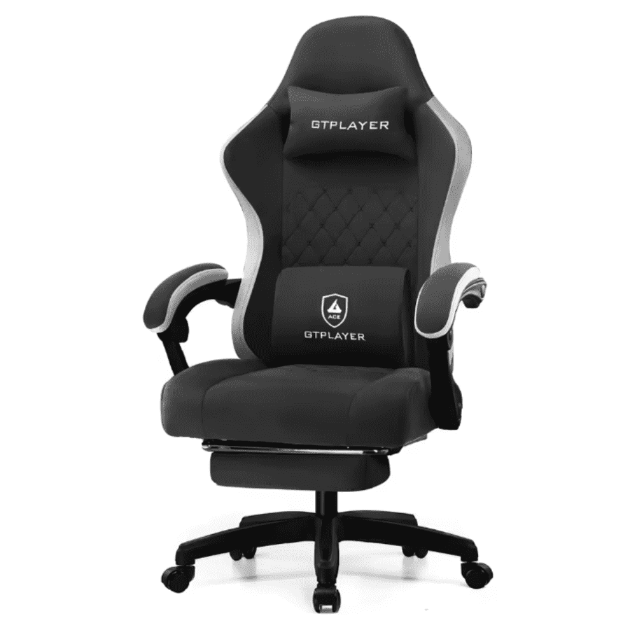 GTPLAYER Gaming Chair w/ Pocket Spring Cushion & Lumbar Support: $79