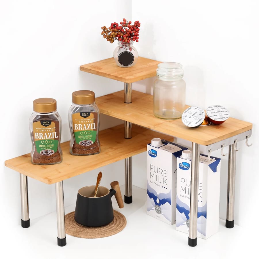 Ollieroo 3-Tier Adjustable Countertop Organizer: $14.86