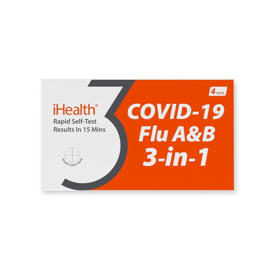 iHealth COVID & Flu Home Kit 4-Test Pack: $36
