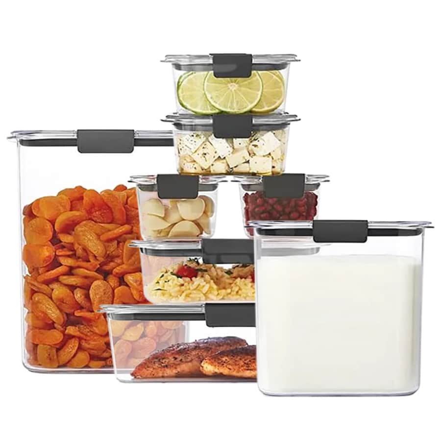 Rubbermaid Brilliance 8-Container Food Storage Set: $30