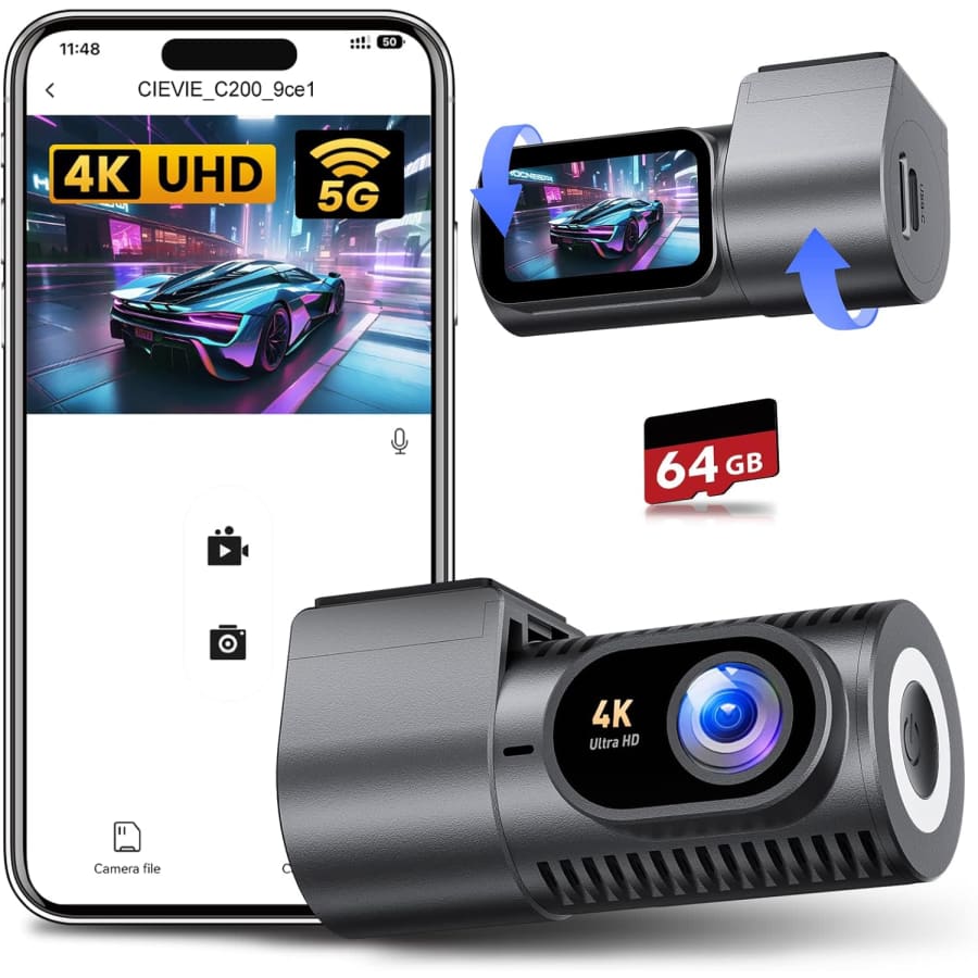 Cievie 4K Front Dash Cam w/ 1.5" Display: $30 w/ Prime Cievie 4K Front Dash Cam w/ 1.5" Display: $30 w/ Prime