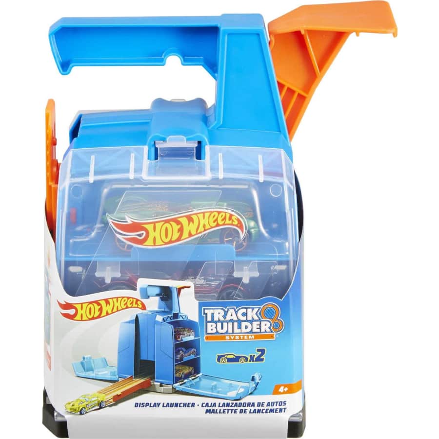 Hot Wheels Track Set with 2 Cars and Launcher: $11.97