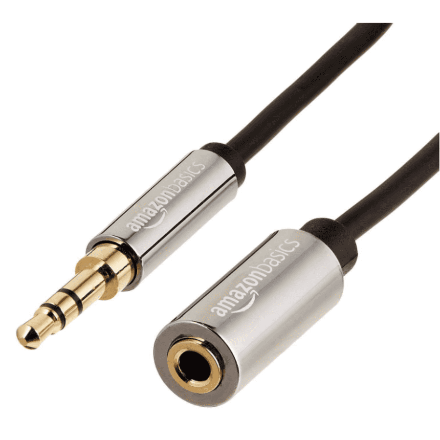 Amazon Basics 3.5mm Aux Jack 25-Foot Audio Extension Cable: $7.59 Amazon Basics 3.5mm Aux Jack 25-Foot Audio Extension Cable: $7.59