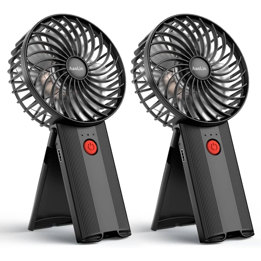 Mini Portable USB Folding Handheld Fan 2-Pack: $9.99 w/ Prime Mini Portable USB Folding Handheld Fan 2-Pack: $9.99 w/ Prime