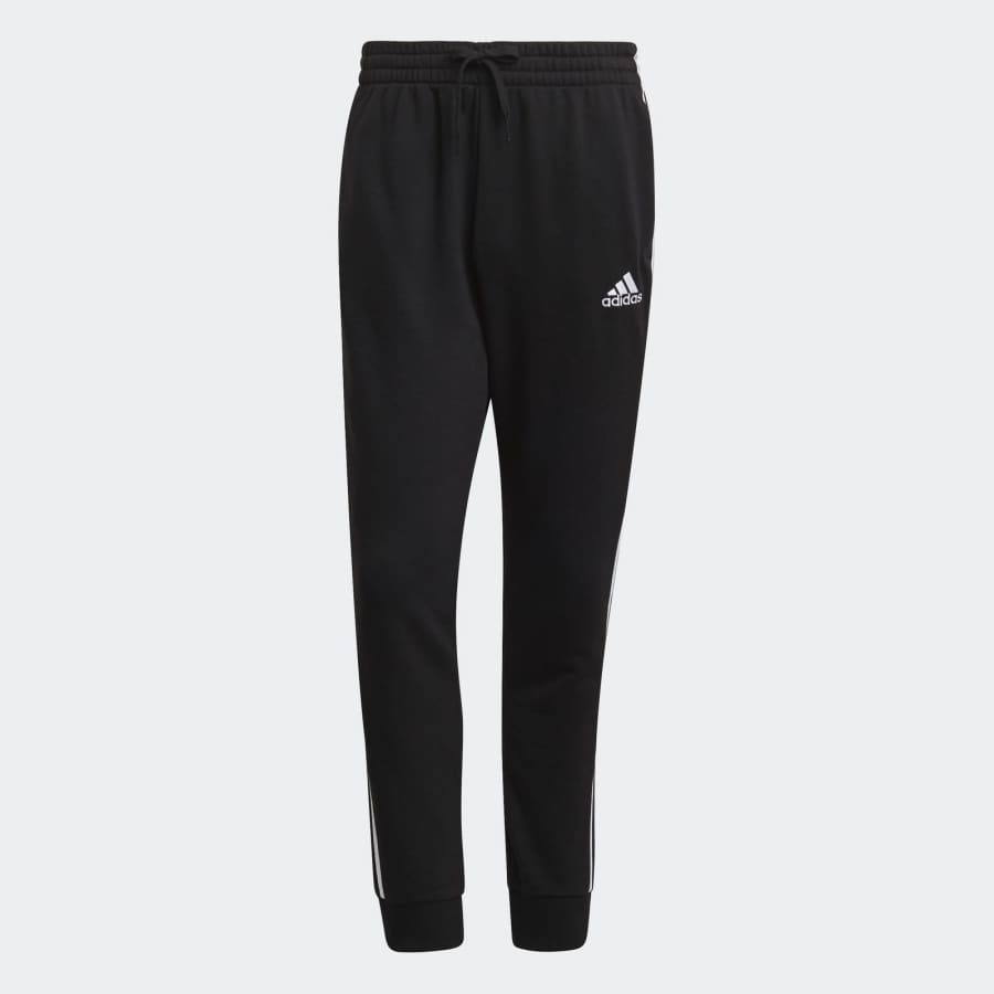 adidas men Essentials Tapered Cuff 3-Stripes Pants: $15 adidas men Essentials Tapered Cuff 3-Stripes Pants: $15