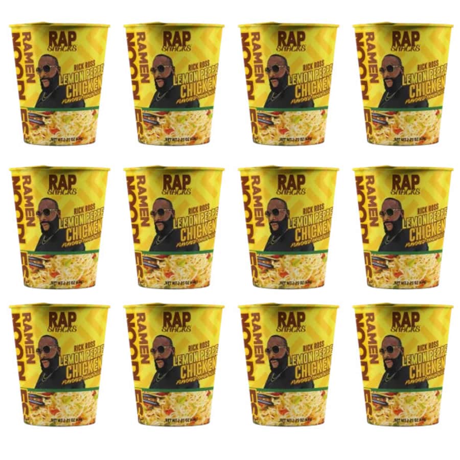 Rap Snacks Rick Ross Lemon Pepper Chicken Ramen 12-Pack: $9 Rap Snacks Rick Ross Lemon Pepper Chicken Ramen 12-Pack: $9