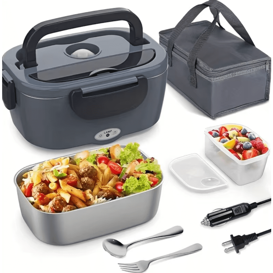 Heated Electric Lunch Box: $14.50 Heated Electric Lunch Box: $14.50