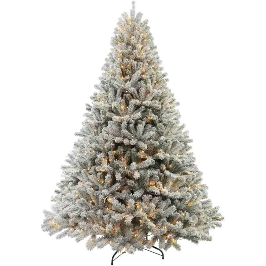 Sennoul Prelit 6-Foot Snow Flocked Christmas Tree: $54.39 Sennoul Prelit 6-Foot Snow Flocked Christmas Tree: $54.39