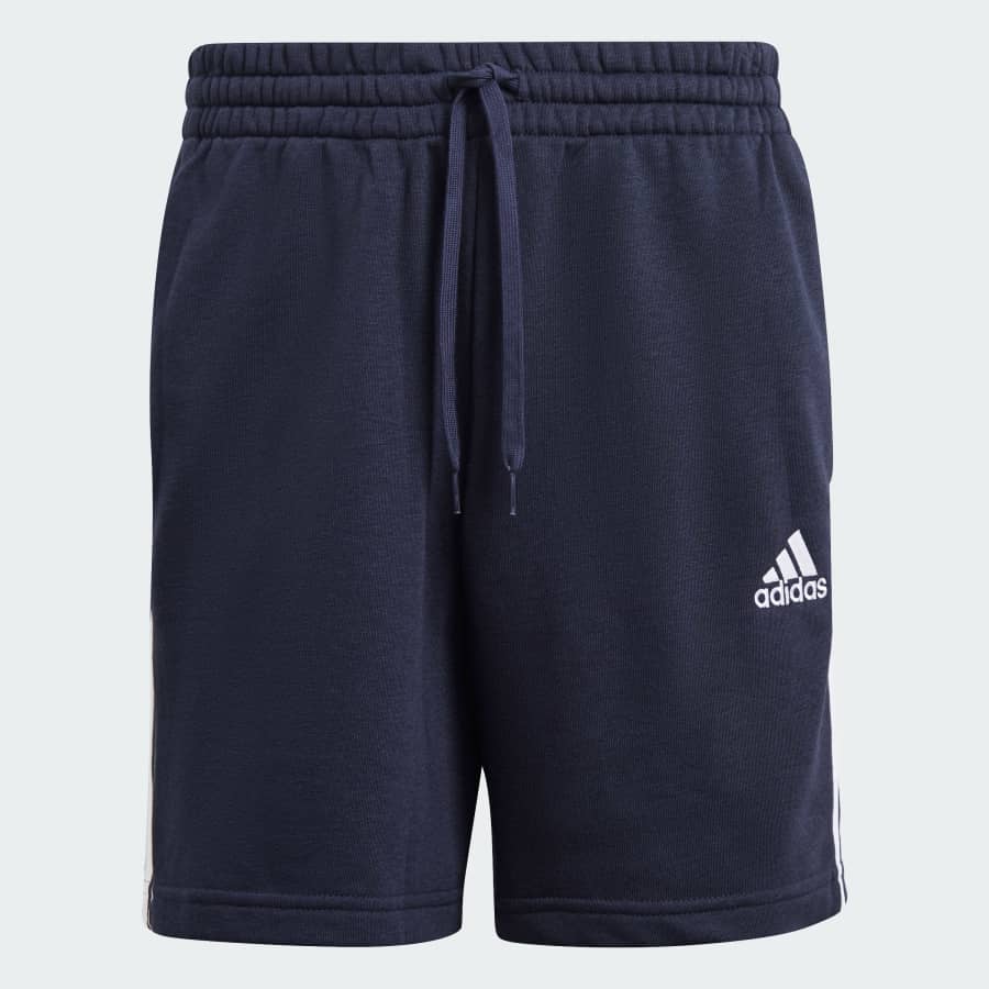 adidas Men's Essentials French Terry 3-Stripes Shorts: $12