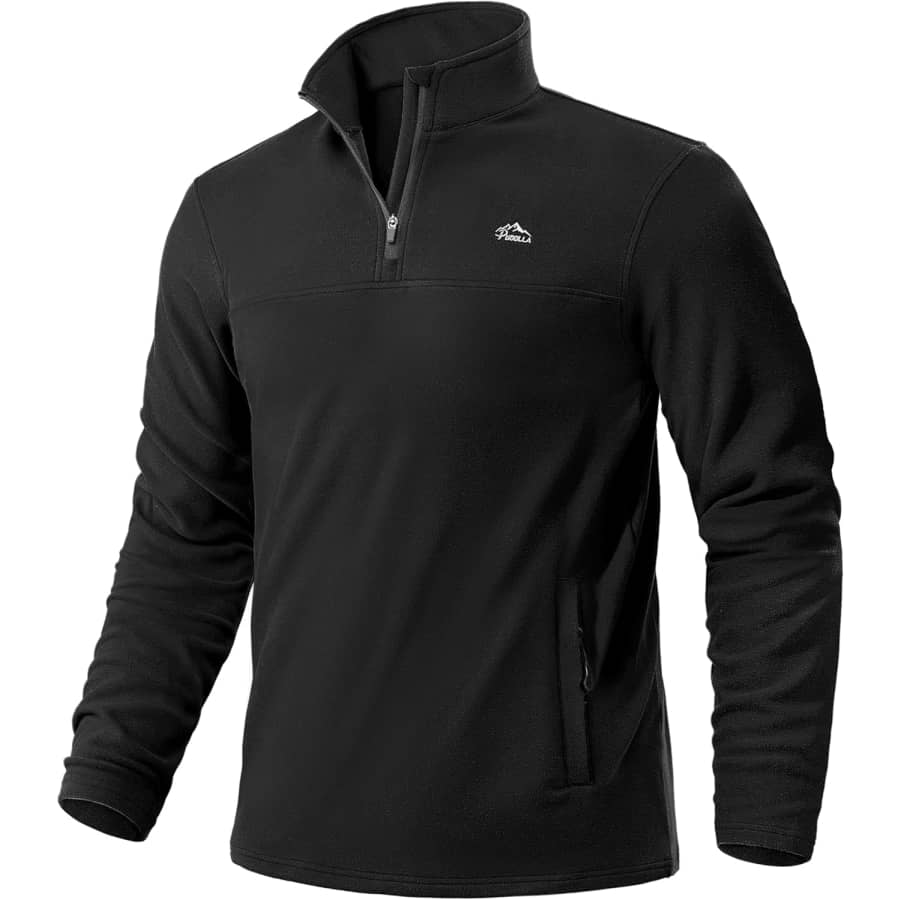 Pudolla Men's Quarter Zip Pullover: $19.71
