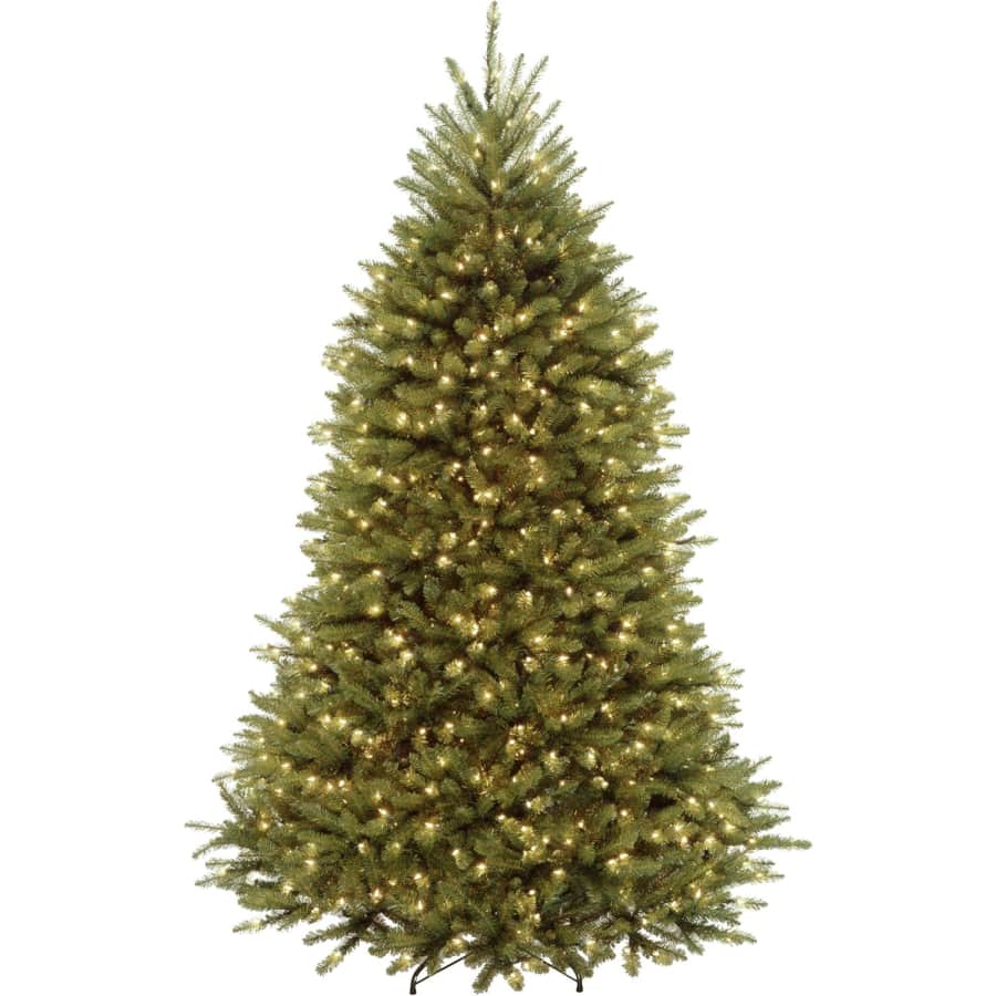 7.5 ft Pre-Lit Dunhill Fir Christmas Tree with 700 LED Lights: $129.99
