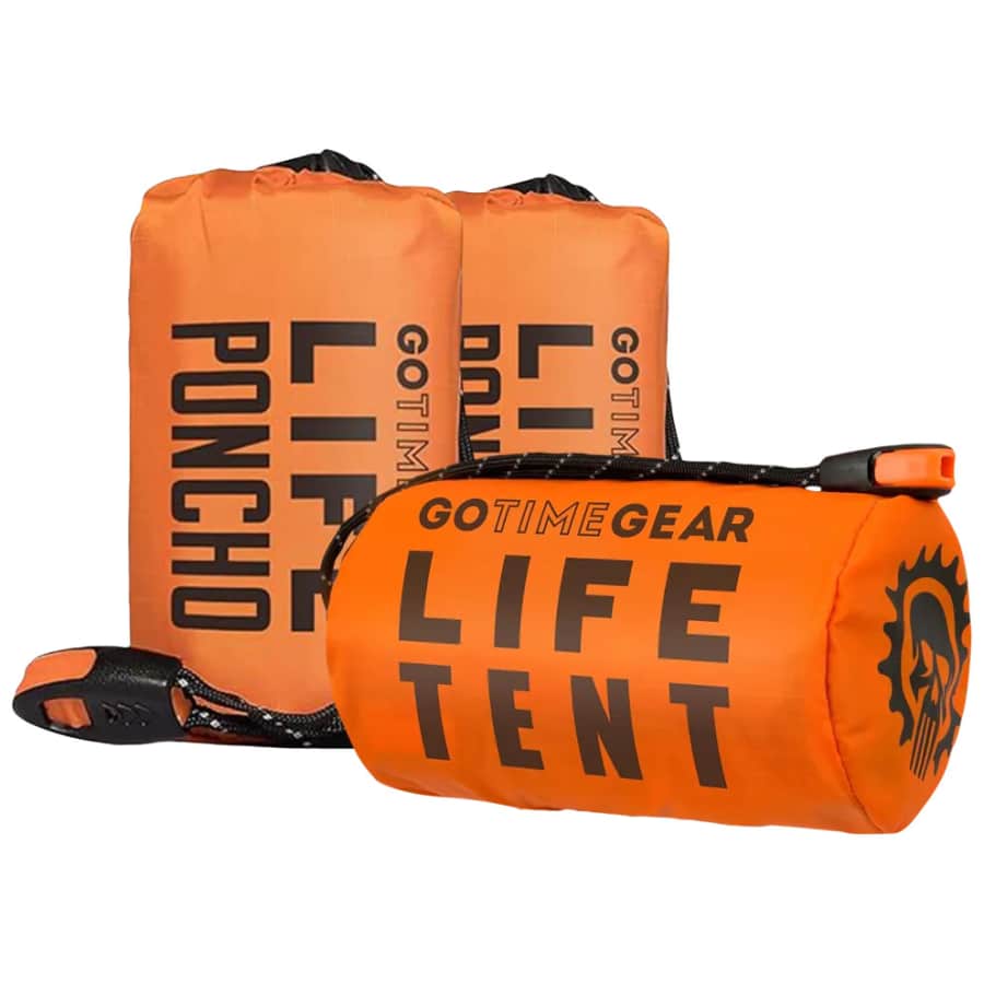 Go Time Gear Survival Life Tent with Two Ponchos: $12