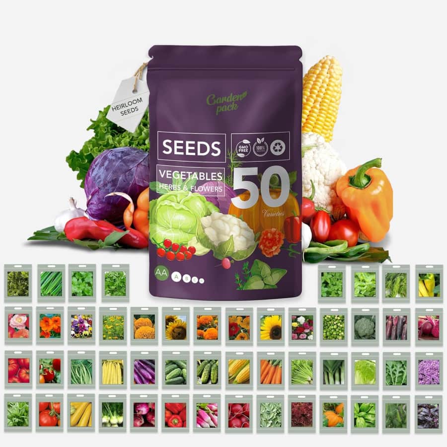Garden Pack 50-Variety Seeds Pouch: $19 via Sub & Save Garden Pack 50-Variety Seeds Pouch: $19 via Sub & Save
