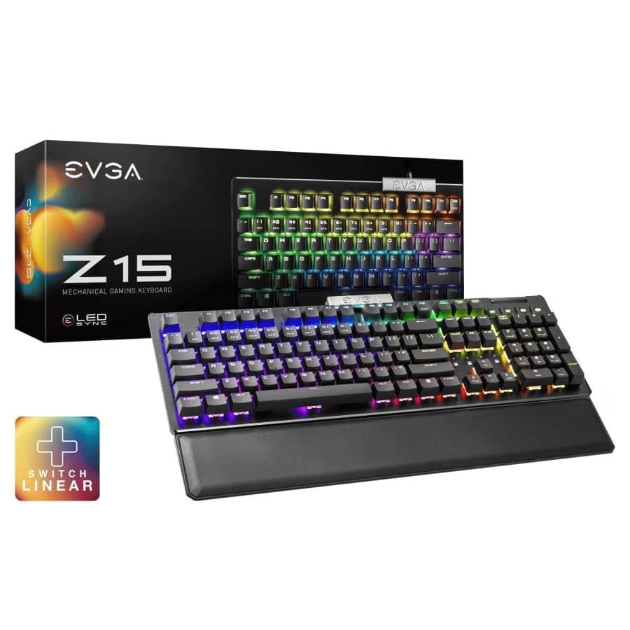 EVGA Z15 RGB Mechanical Gaming Keyboard: $24.99