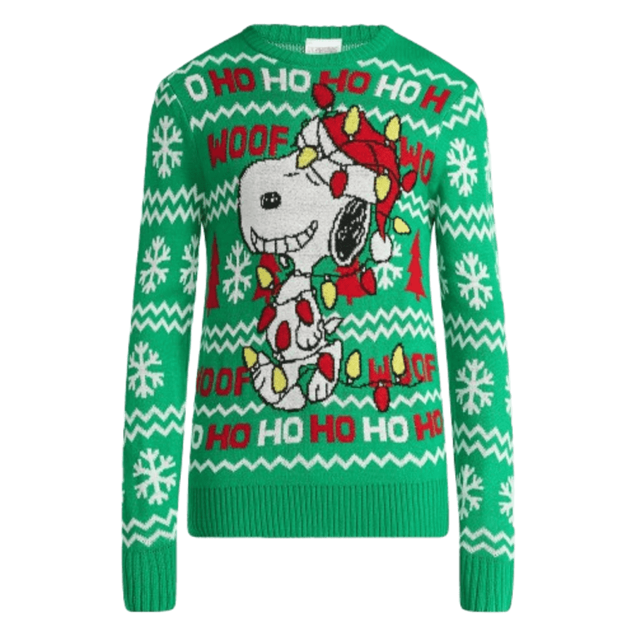 Peanuts Snoopy Men's Christmas Lights Holiday Sweater: $17.99