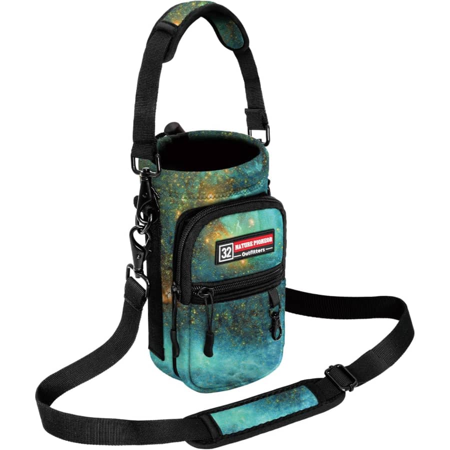 Nature Pioneer Insulated Water Bottle Holder w/ Shoulder Strap: $8.97
