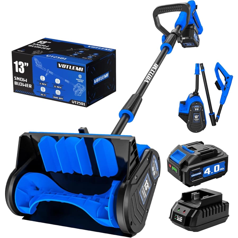 Votlemi 13" 40V 4.0Ah Cordless Electric Snow Shovel: $99.99 Votlemi 13" 40V 4.0Ah Cordless Electric Snow Shovel: $99.99
