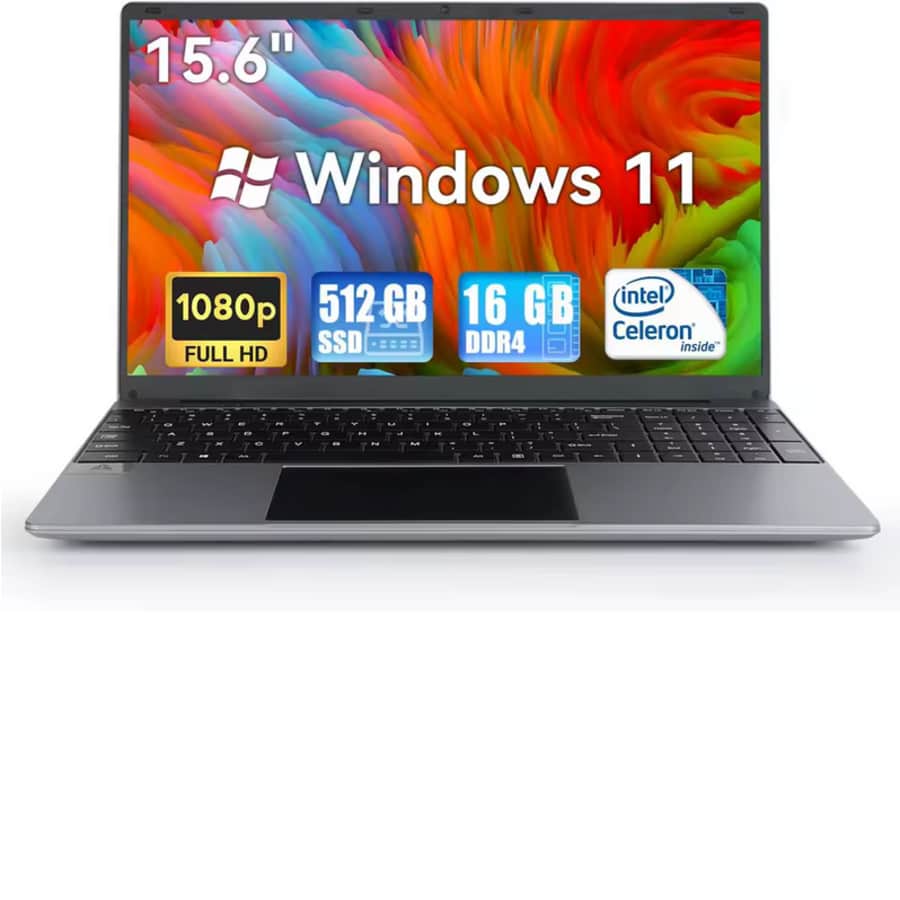 Aeezo Celeron N5095 15.6" Laptop: $201