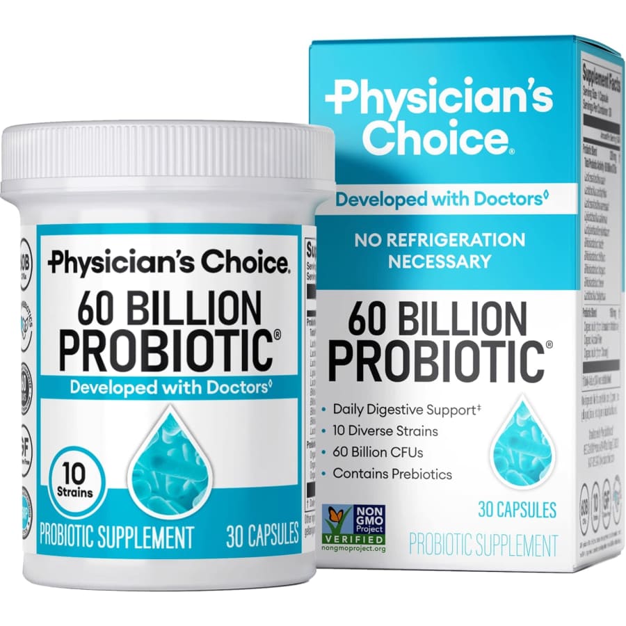 Physician's Choice 60 Billion CFU Probiotics with Prebiotics 30-Count: $11 w/ Subscribe & Save