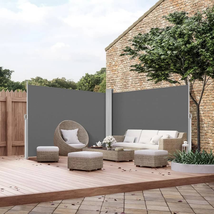 Retractable 276" x 71" Waterproof Side Awning: $170