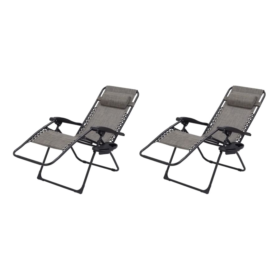 Mainstays Zero Gravity Chair Lounger 2-Pack: $67 Mainstays Zero Gravity Chair Lounger 2-Pack: $67