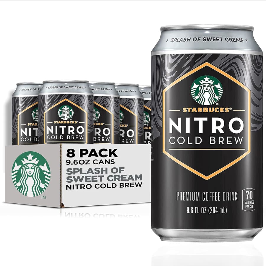 Starbucks Nitro Cold Brew Coffee Splash of Sweet Cream 9.6-oz Can 8-Pack: $23 Starbucks Nitro Cold Brew Coffee Splash of Sweet Cream 9.6-oz Can 8-Pack: $23