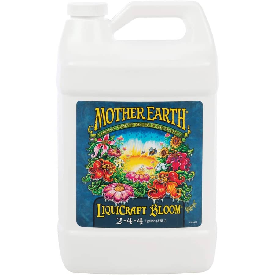 Mother Earth 1-Gallon LiquiCraft Bloom 2-4-4 Fertillizer for Flowering Plants And Vegetables: $46 Mother Earth 1-Gallon LiquiCraft Bloom 2-4-4 Fertillizer for Flowering Plants And Vegetables: $46