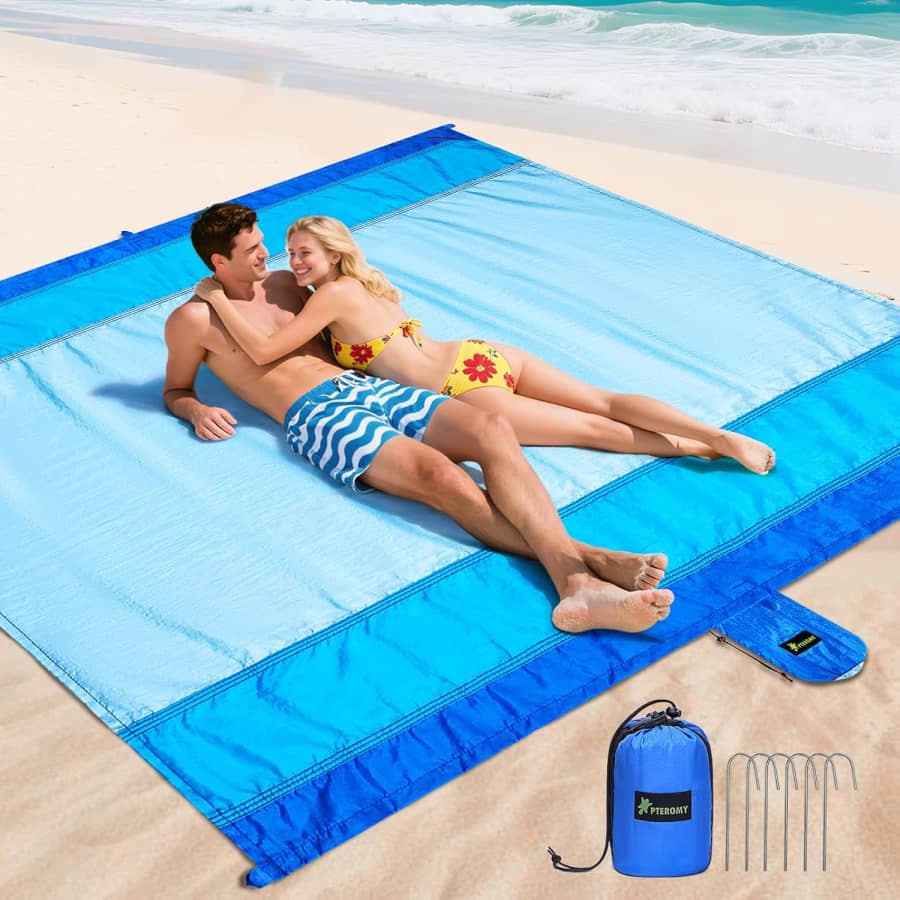 Pteromy 9x10-Foot Beach Blanket: $11.99 Pteromy 9x10-Foot Beach Blanket: $11.99